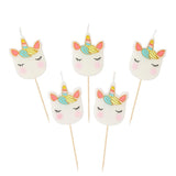 We Heart Unicorns Cake Candles