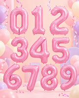 Pink Foil Number Balloon - 86cm
