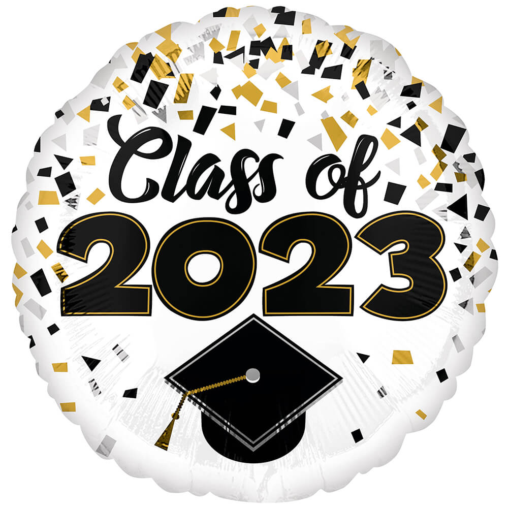 18" Class of 2023 - Confetti