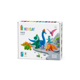 Dinos. Colorful modeling air-dry clay, 15 cans