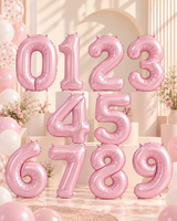 Baby Pink Number Balloon 40"