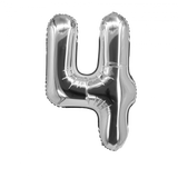 Silver Foil Number Balloon 28"