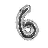 Silver Foil Number Balloon 28"