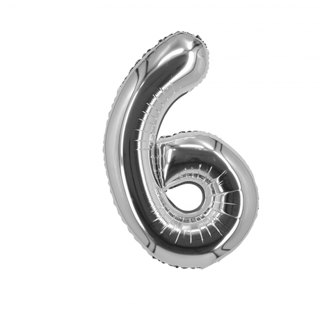 Silver Foil Number Balloon 28"
