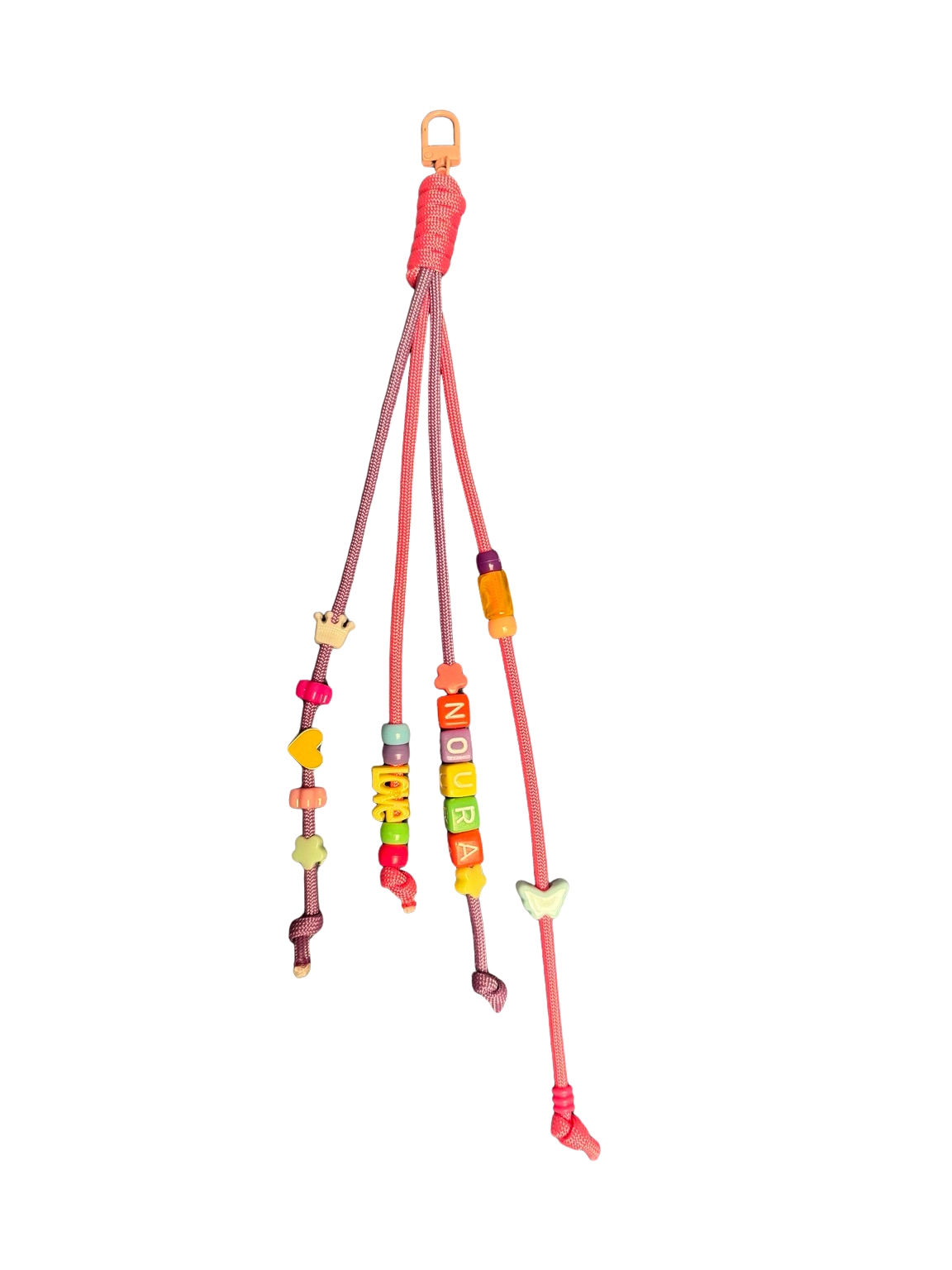 Personalized Colorful Letter Bag Charm