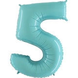 Baby Blue Number Balloon 40"