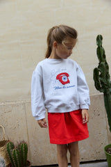 Skirt - Doushka Red Hearts