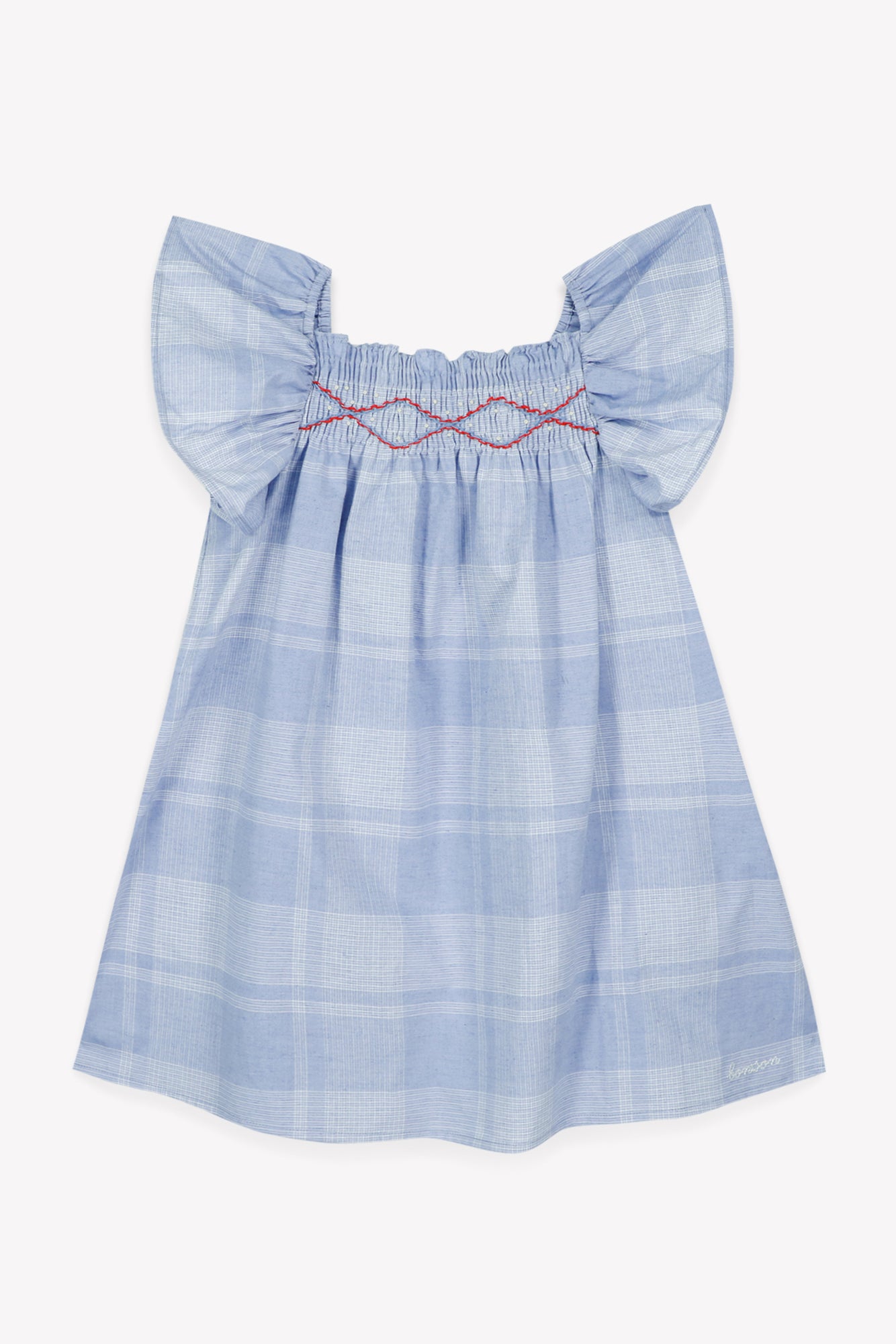 Dress - Natasha Check Chambray