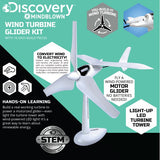 Discovery #Mindblown Wind Turbine Glider Kit, STEM Science Experiment for Kids