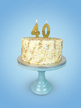 We Heart Birthdays Gold Glitter Number Candle 4