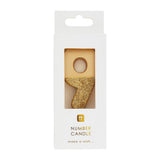 We Heart Birthdays Gold Glitter Number Candle 9