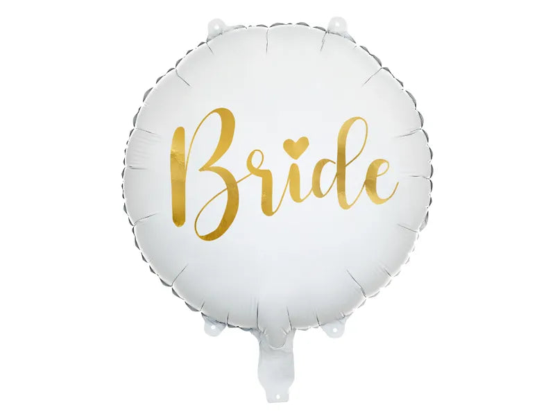 Foil balloon Bride 18" white