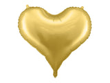 Gold Heart Foil Balloon 24"