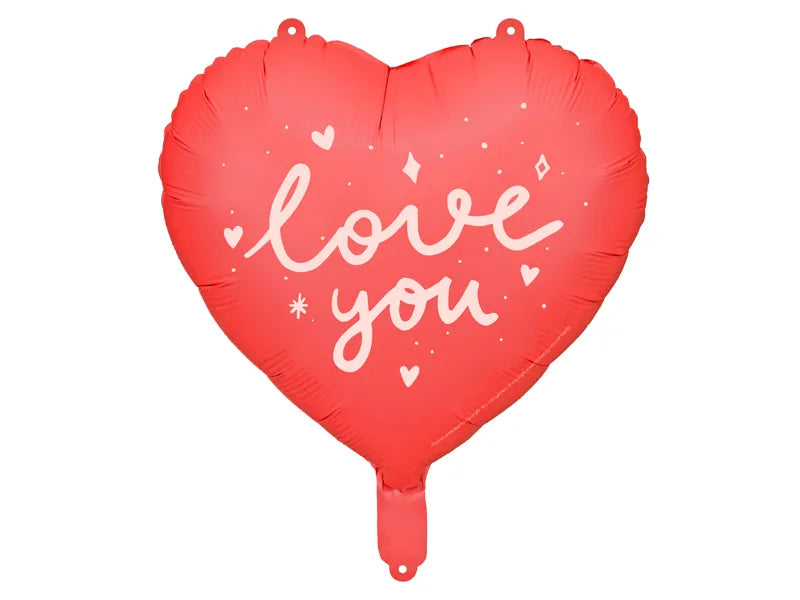 Heart "I love you" Foil Balloon 18"