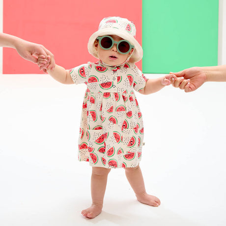 Watermelon Printed Dress With Pockets