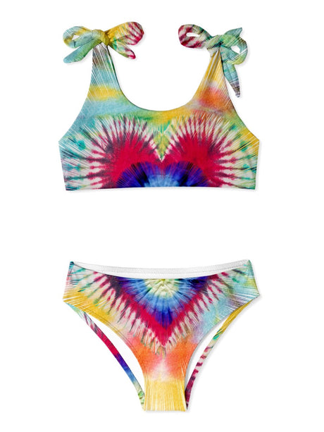 Blossom Tie Dye Shoulder Tie Bikini