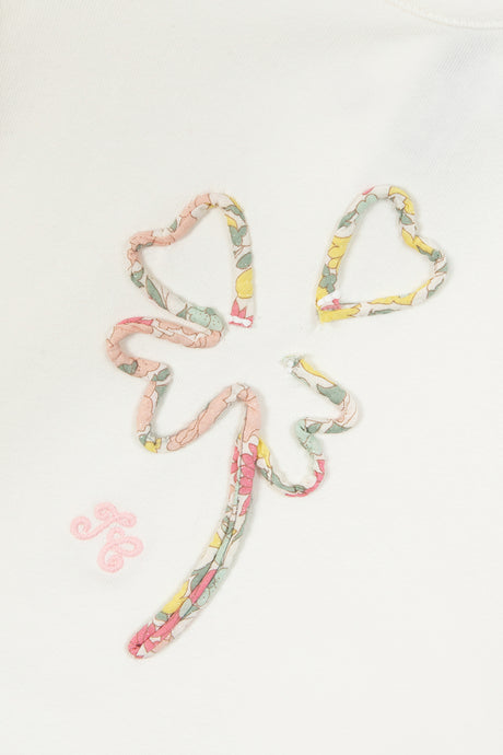 T-Shirt - Clover Cotton Print Fabric Liberty