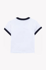 T-Shirt - White Cotton Illustration Sports Club