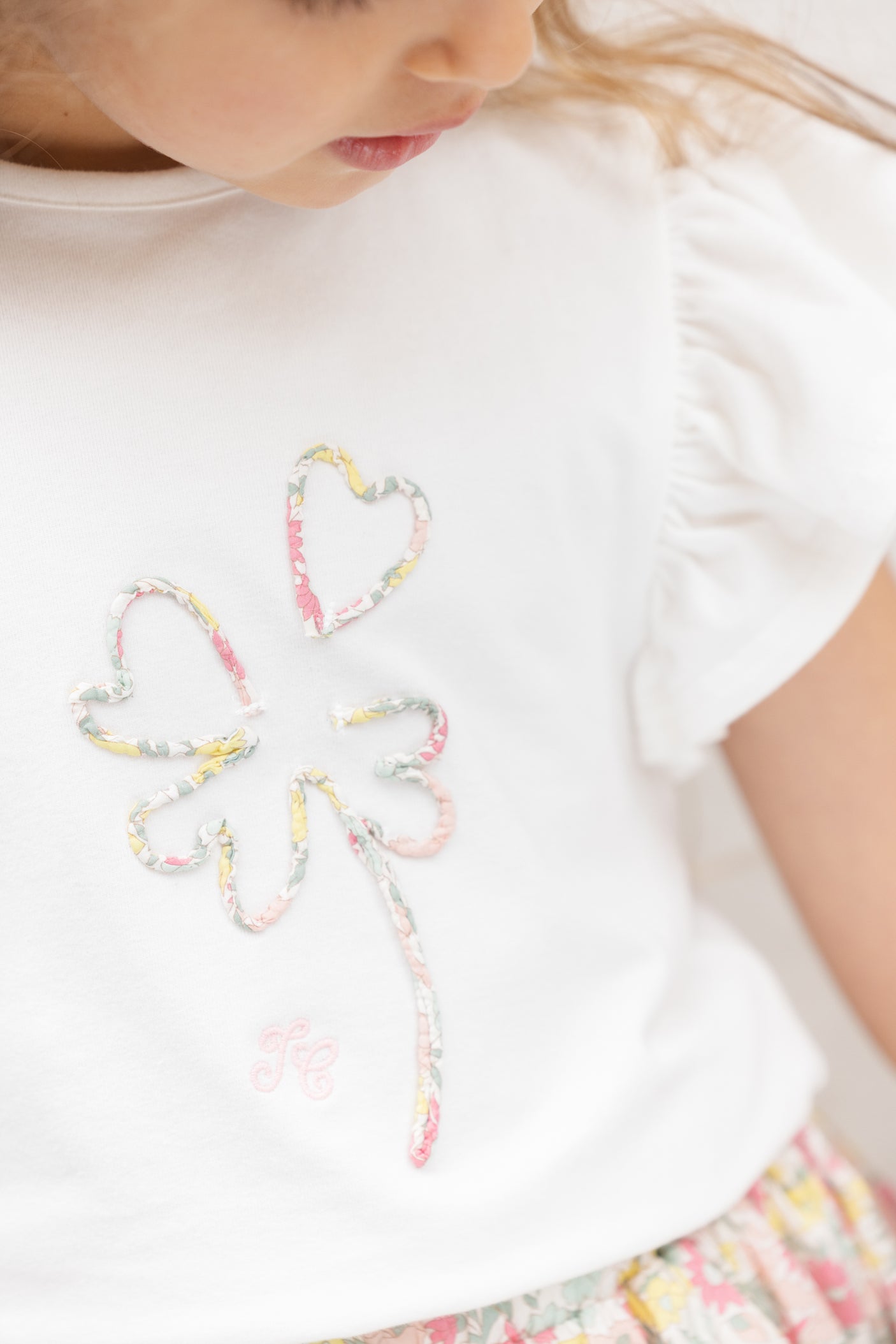 T-Shirt - Flower Print Fabric Liberty