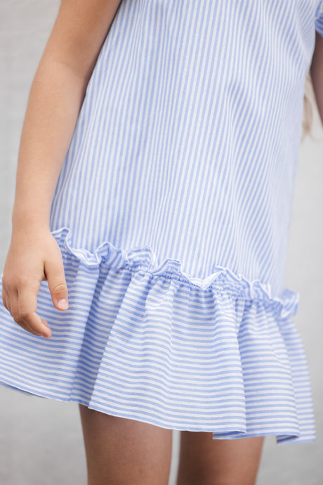 Dress - Cornflower Stripes