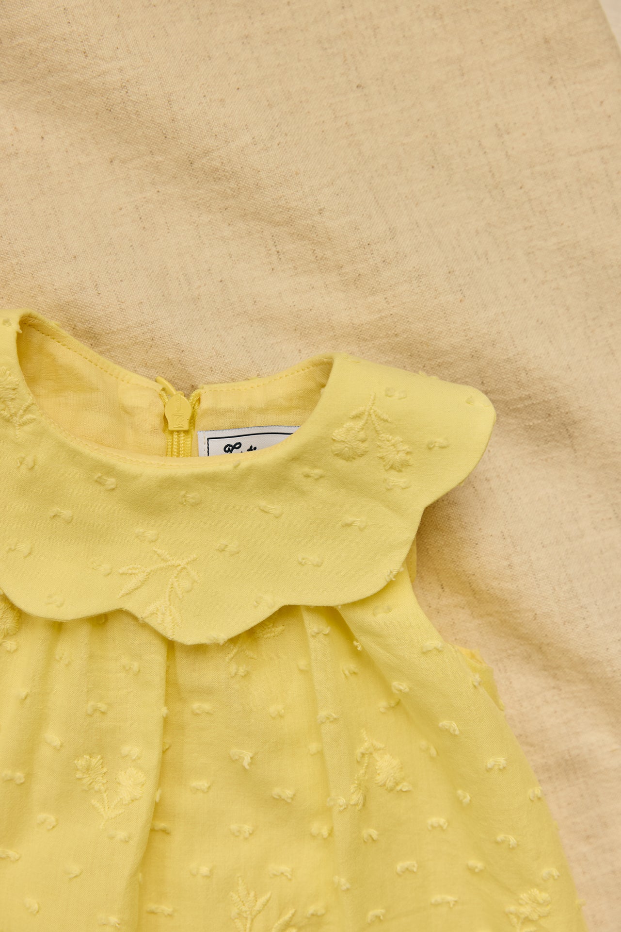 Dress - Citrus Cotton Peter Pan Collar