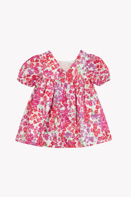 Dress - Pink Cotton Print Fabric Liberty