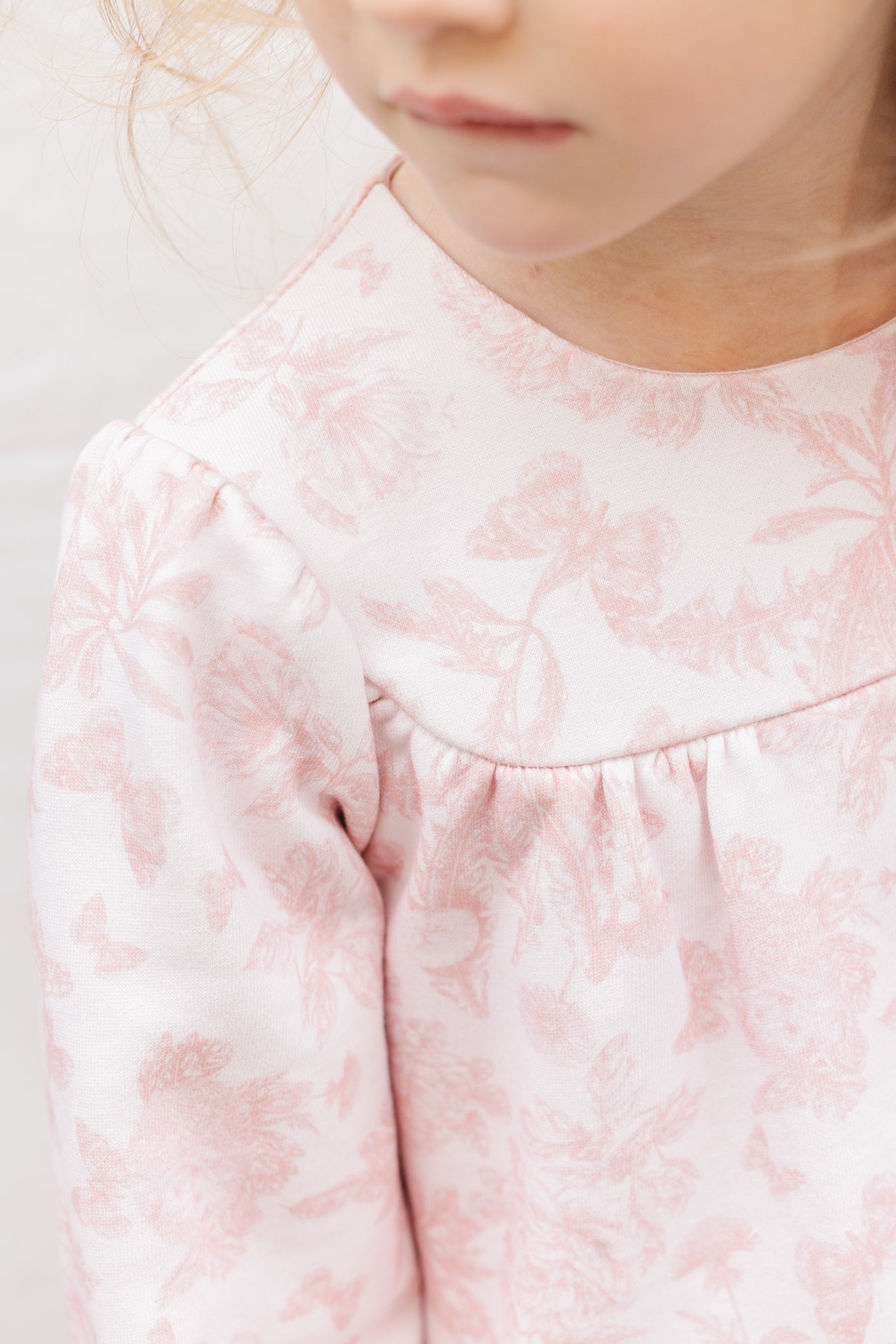 Dress - Pink Cotton Print Inspiration Toile De Jouy