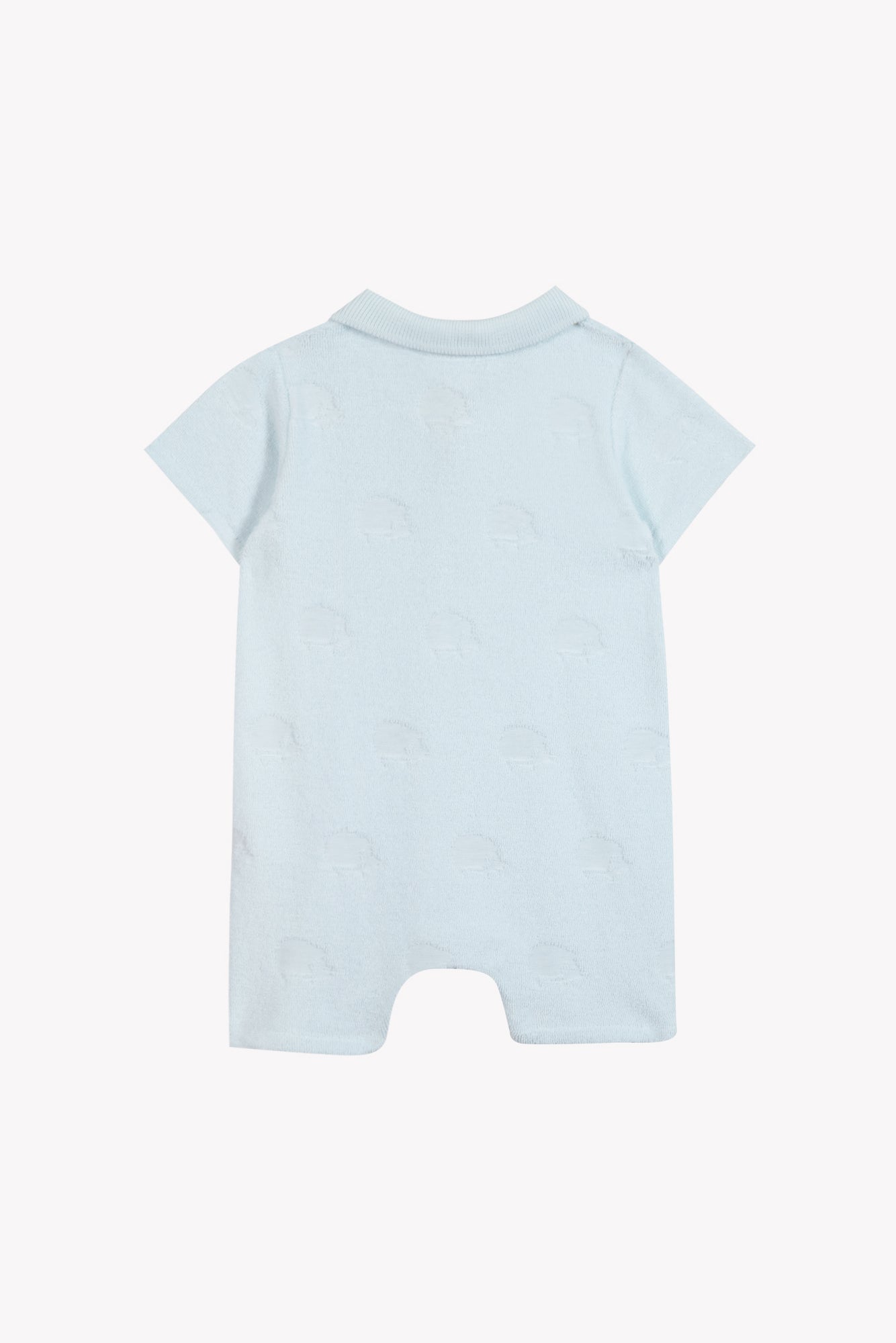 Jumpsuit Short - Sky Cotton Hedgehog Pattern