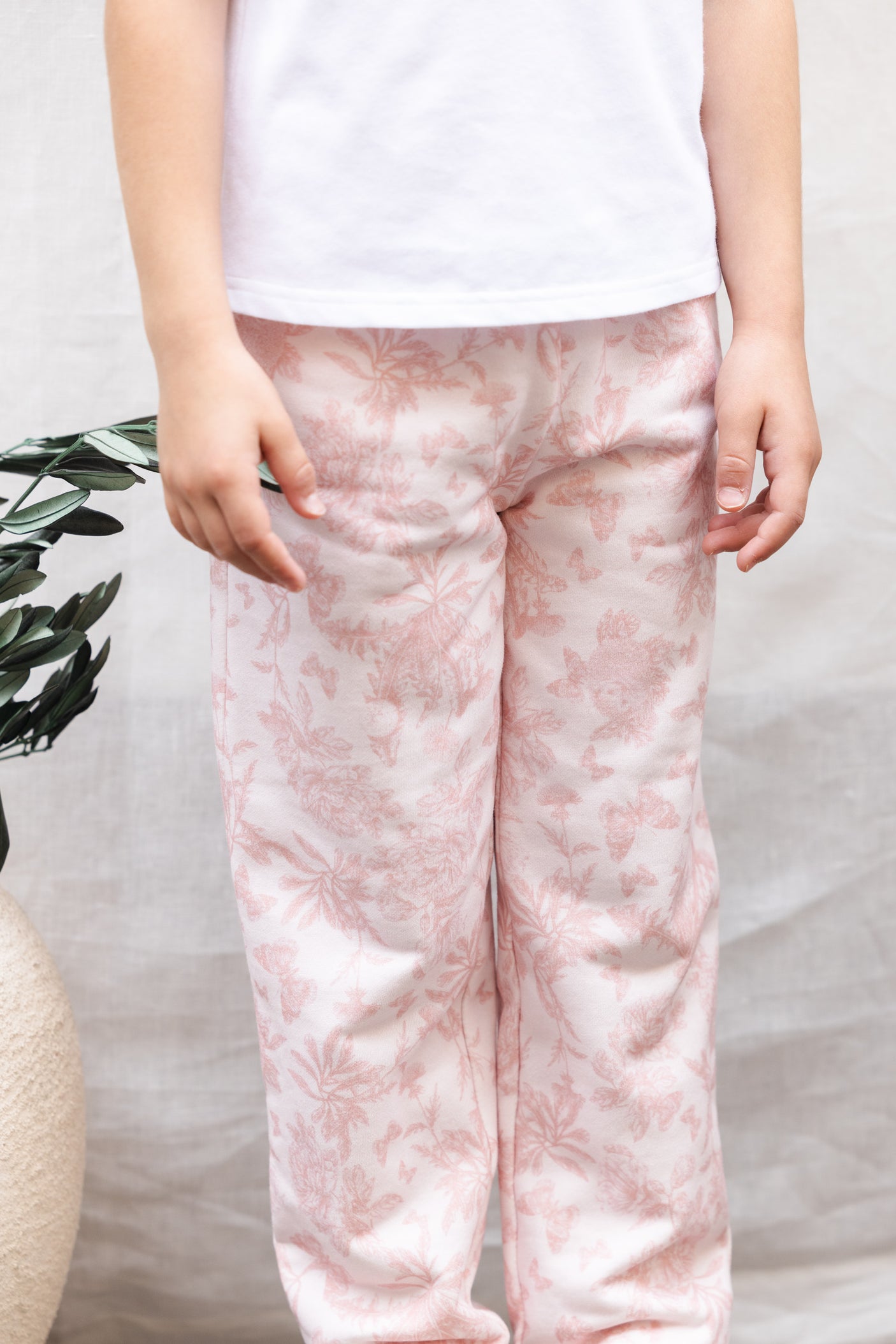 Jogging Suit - Pink Cotton Print Inspiration Toile De Jouy