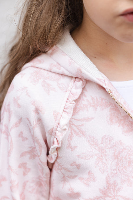 Jogging Suit - Pink Cotton Print Inspiration Toile De Jouy