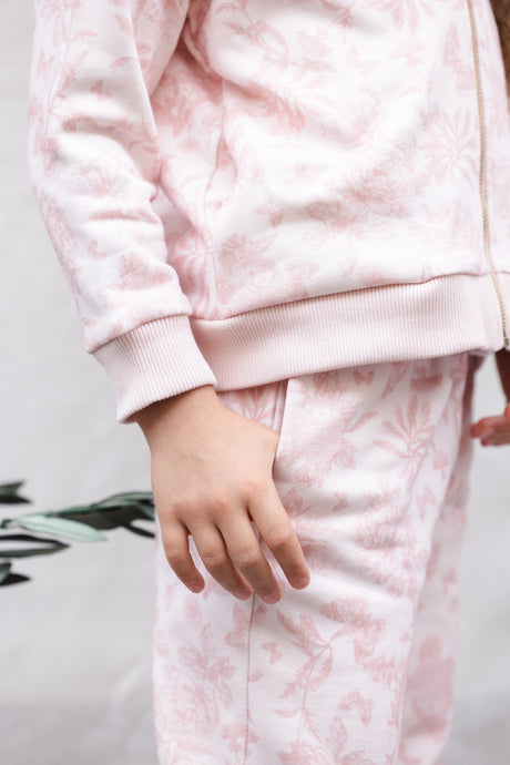 Jogging Suit - Pink Cotton Print Inspiration Toile De Jouy