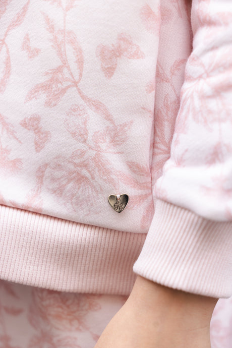 Jogging Suit - Pink Cotton Print Inspiration Toile De Jouy