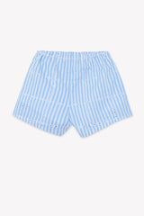 Short Set - Blue Cotton Stripes
