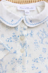 Pyjama - Sky Blue Cotton Print Fantasy Garden