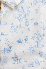 Pyjama - Sky Blue Cotton Print Fantasy Garden