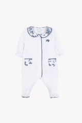Pyjama - Navy Cotton Print Inspiration Toile De Jouy
