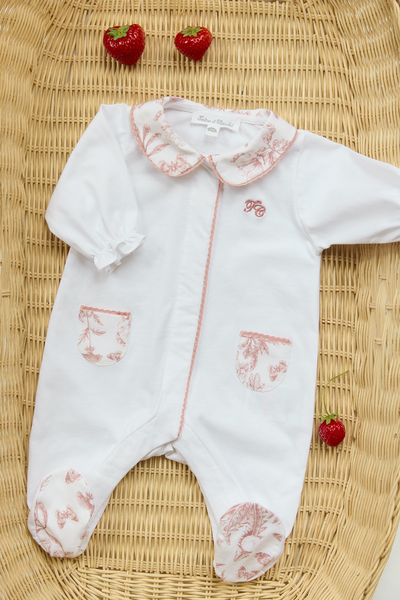 Pyjama - Cotton Terracotta Print Inspiration Toile De Jouy