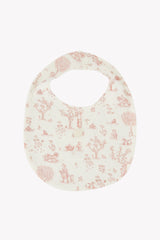 Bib - Pink Fantasy Garden Cotton