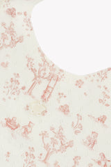 Bib - Pink Fantasy Garden Cotton
