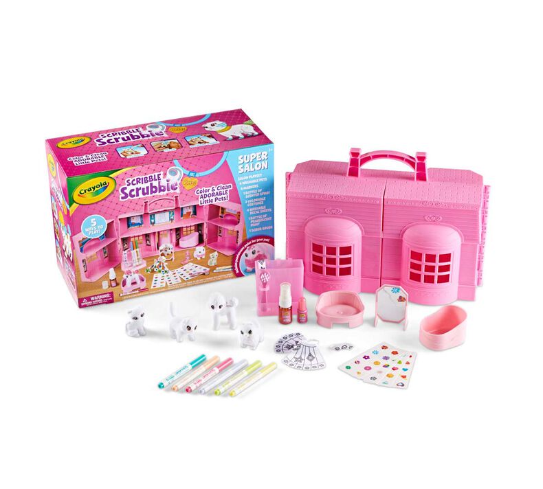 Scribble Scrubbie Pets Super Salon Playset