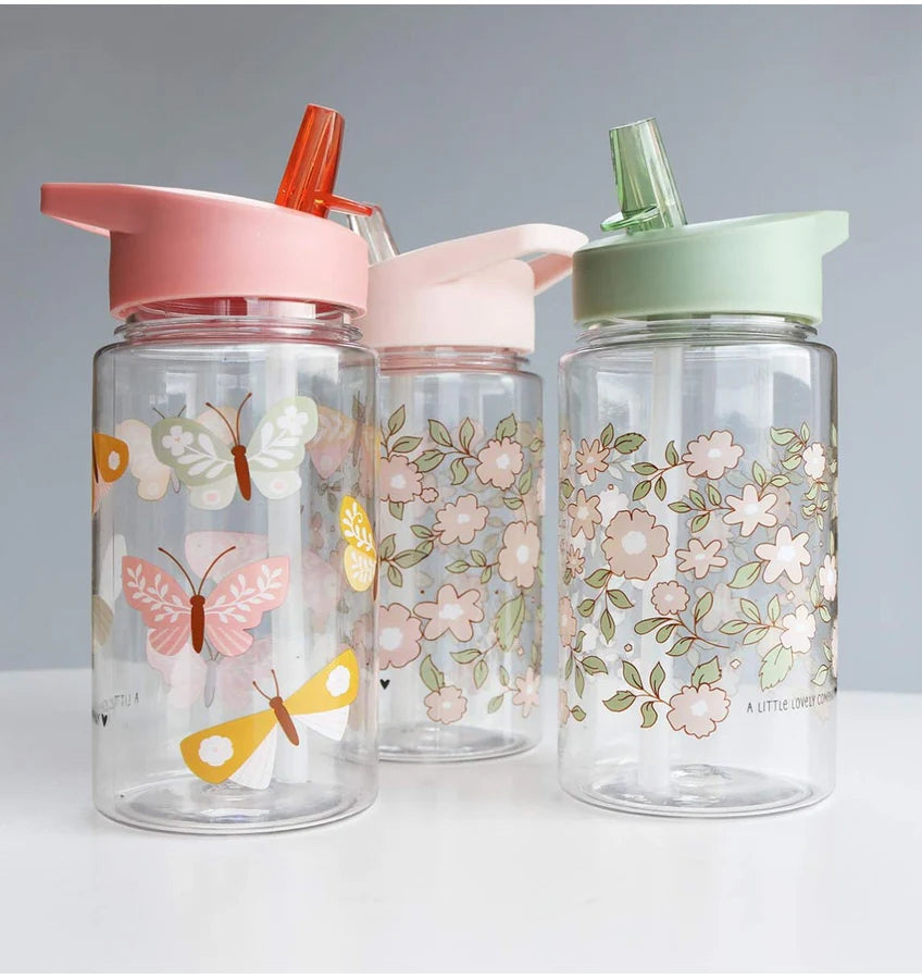 Tritan Water Bottle - 450ml - Butterflies