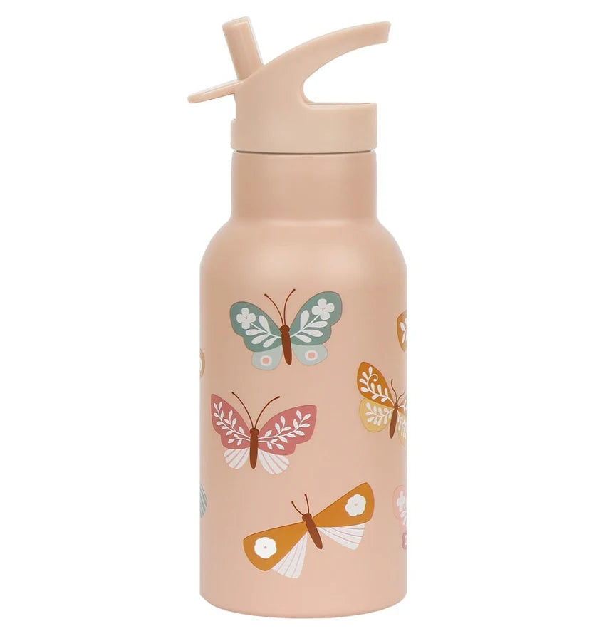 Stainless Steel Drink Bottle (350Ml) - Butterflies