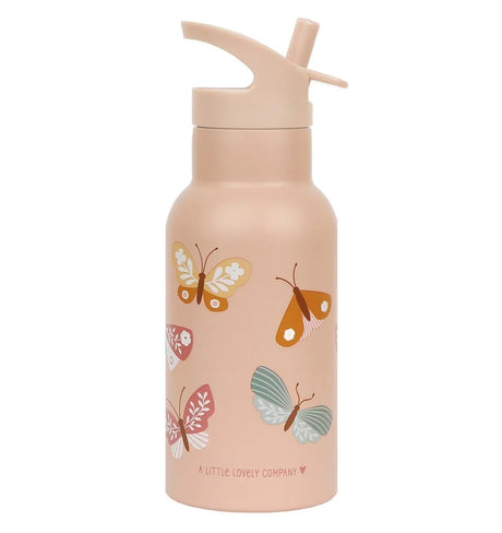 Stainless Steel Drink Bottle (350Ml) - Butterflies