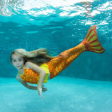 Tropical Sunrise Mermaid Tail With Monofin - Does Not Include Swimsuit