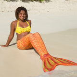 Tropical Sunrise Mermaid Tail With Monofin - Does Not Include Swimsuit