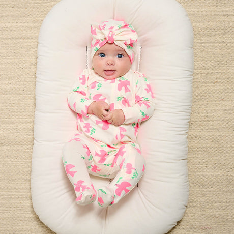 Doves Zip Front Sleepsuit