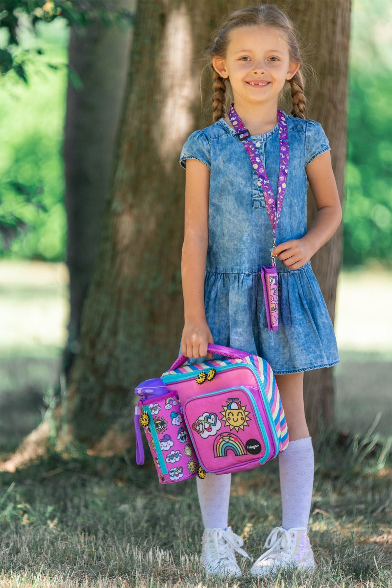 Square Lunch Bag - Happy Days