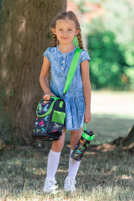 Strap Lunch Bag - Dinosaurs Skaters