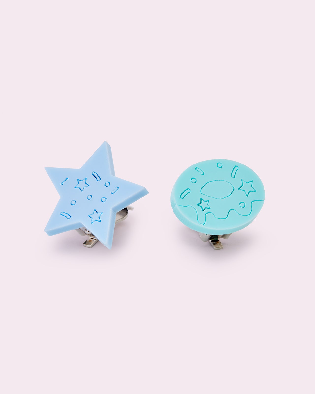 Star and Donuts Earrings