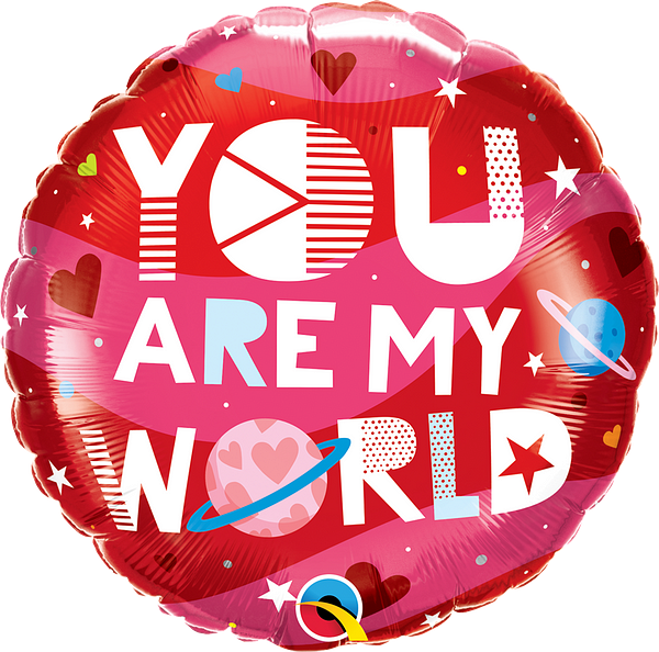 You Are My World Balloon 18"